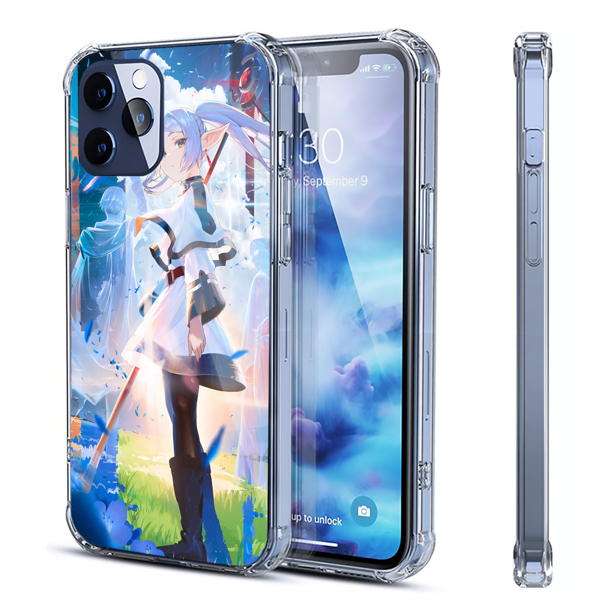 （画像用） 葬送のフリーレン Frieren 【iPhone 12シリーズ対応】透明スマホケース（クリアソフトケース）